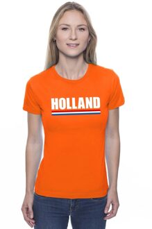 Bellatio Decorations Holland supporter shirt oranje dames 2XL - Feestshirts