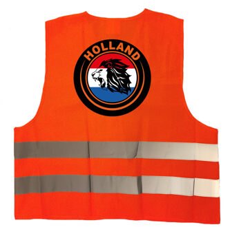 Bellatio Decorations Hollandse leeuw veiligheidshesje oranje EK / WK supporter outfit voor volwassenen