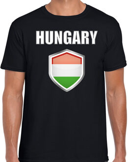 Bellatio Decorations Hongarije landen t-shirt zwart heren - Hongaarse landen shirt / kleding - EK / WK / Olympische spelen Hungary outfit 2XL