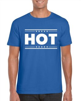 Bellatio Decorations Hot t-shirt blauw heren L