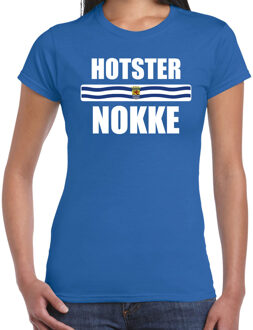 Bellatio Decorations Hotsternokke met vlag Zeeland t-shirt blauw dames - Zeeuws dialect cadeau shirt 2XL