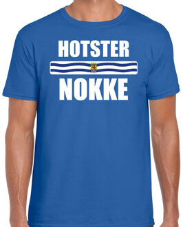 Bellatio Decorations Hotsternokke met vlag Zeeland t-shirt blauw heren - Zeeuws dialect cadeau shirt XL