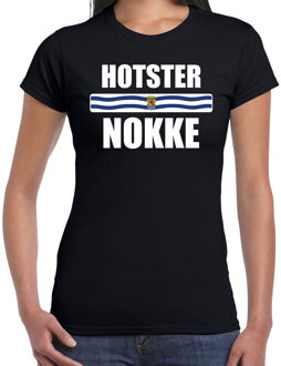 Bellatio Decorations Hotsternokke met vlag Zeeland t-shirt zwart dames - Zeeuws dialect cadeau shirt 2XL