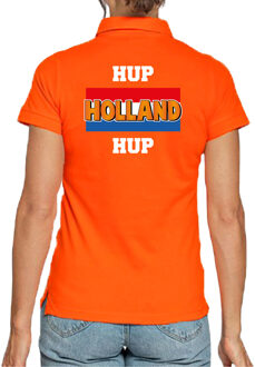Bellatio Decorations Hup Holland hup oranje poloshirt Holland / Nederland supporter EK/ WK voor dames