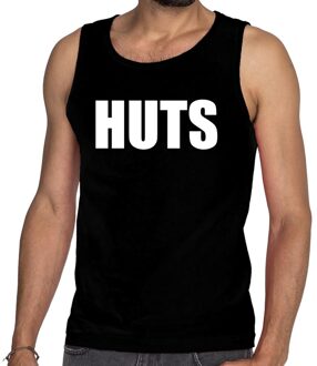 Bellatio Decorations HUTS tanktop / mouwloos shirt zwart heren 2XL