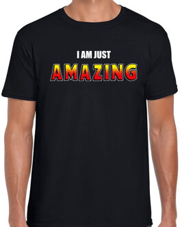 Bellatio Decorations I am just amazing fun t-shirt zwart voor heren 2XL