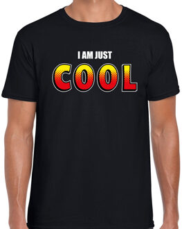 Bellatio Decorations I am just cool fun t-shirt zwart voor heren XL