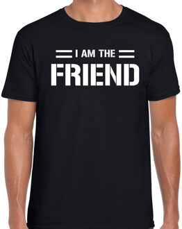 Bellatio Decorations I am the friend zwart fun t-shirt voor heren 2XL