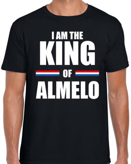 Bellatio Decorations I am the King of Almelo Koningsdag t-shirt zwart voor heren L