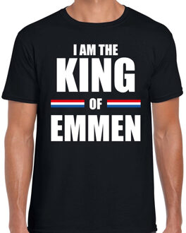 Bellatio Decorations I am the King of Emmen Koningsdag t-shirt zwart voor heren 2XL