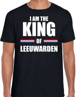 Bellatio Decorations I am the King of Leeuwarden Koningsdag t-shirt zwart voor heren S