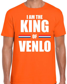 Bellatio Decorations I am the King of Venlo Koningsdag t-shirt oranje voor heren XL