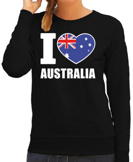 Bellatio Decorations I love Australia sweater / trui zwart voor dames 2XL