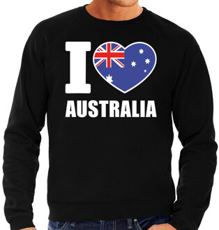 Bellatio Decorations I love Australia sweater / trui zwart voor heren 2XL