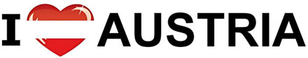 Bellatio Decorations I Love Austria sticker