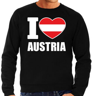 Bellatio Decorations I love Austria sweater / trui zwart voor heren 2XL