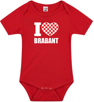Bellatio Decorations I love Brabant baby rompertje rood jongen/meisje