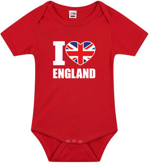 Bellatio Decorations I love England baby rompertje rood Verenigd Koninkrijk jongen/meisje 80 (9-12 maanden)
