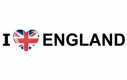 Bellatio Decorations I Love England papieren sticker