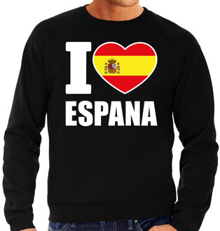 Bellatio Decorations I love Espana sweater / trui zwart voor heren 2XL