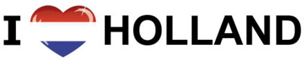 Bellatio Decorations I Love Holland sticker