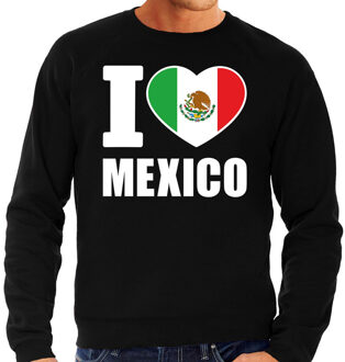 Bellatio Decorations I love Mexico sweater / trui zwart voor heren 2XL