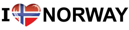 Bellatio Decorations I Love Norway sticker