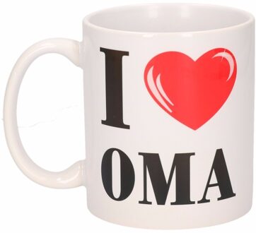 Bellatio Decorations I Love Oma beker / mok 300 ml Multikleur