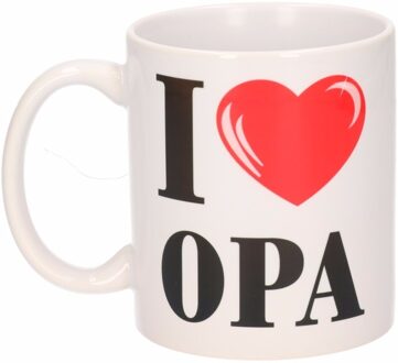 Bellatio Decorations I Love Opa beker / mok 300 ml