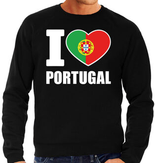 Bellatio Decorations I love Portugal sweater / trui zwart voor heren 2XL