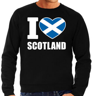 Bellatio Decorations I love Scotland sweater / trui zwart voor heren 2XL