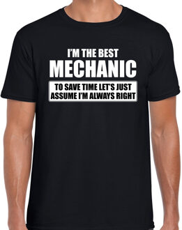 Bellatio Decorations I'm the best mechanic t-shirt zwart heren - De beste monteur cadeau