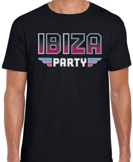 Bellatio Decorations Ibiza party feest t-shirt zwart voor heren 2XL