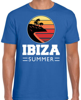 Bellatio Decorations Ibiza zomer t-shirt / shirt Ibiza summer blauw voor heren