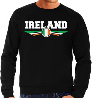 Bellatio Decorations Ierland / Ireland landen sweater / trui zwart heren 2XL