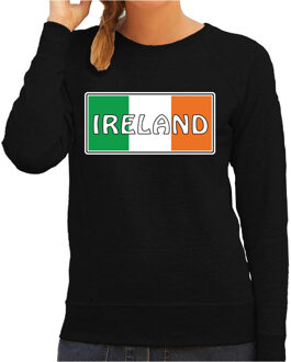 Bellatio Decorations Ierland / Ireland landen sweater zwart dames 2XL