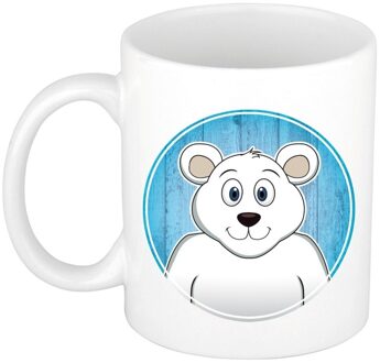 Bellatio Decorations IJsbeer mok / beker voor kinderen 300 ml