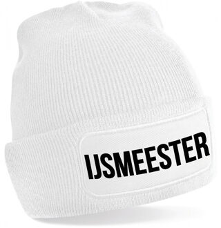 Bellatio Decorations IJsmeester muts - unisex - one size - wit