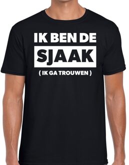 Bellatio Decorations Ik ben de sjaak vrijgezellen feest t-shirt zwart heren 2XL