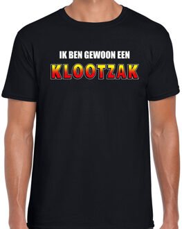 Bellatio Decorations Ik ben gewoon een klootzak fun t-shirt zwart voor heren 2XL