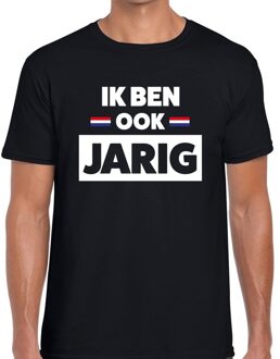 Bellatio Decorations Ik ben ook jarig t-shirt zwart heren 2XL - Feestshirts