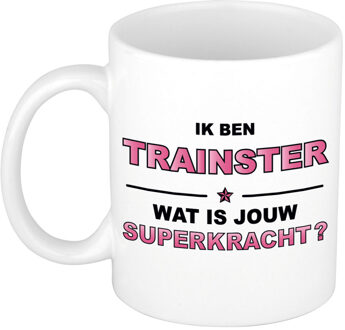 Bellatio Decorations Ik ben trainster wat is jouw superkracht kado mok / beker / verjaardag