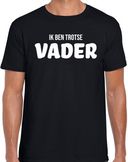 Bellatio Decorations Ik ben trotse vader t-shirt zwart voor heren - vaderdag cadeau shirt papa