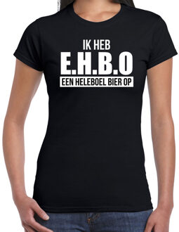Bellatio Decorations Ik heb een heleboel bier op drank fun t-shirt zwart voor dames