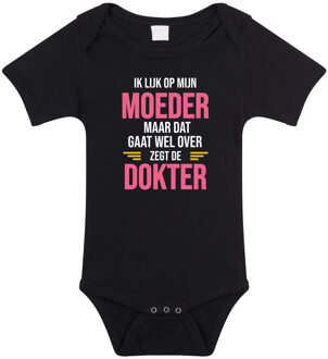 Bellatio Decorations Ik lijk op mijn moeder cadeau romper / rompertje zwart voor baby 56 (1-2 maanden) - Feest rompertjes Multikleur