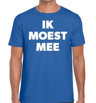 Bellatio Decorations Ik moest mee t-shirt blauw voor heren 2XL