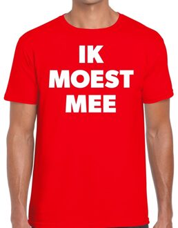 Bellatio Decorations Ik moest mee t-shirt rood voor heren 2XL