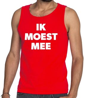 Bellatio Decorations Ik moest mee tanktop / mouwloos shirt rood heren 2XL