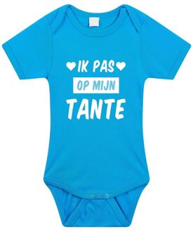 Bellatio Decorations Ik pas op mijn tante cadeau baby rompertje blauw voor jongens