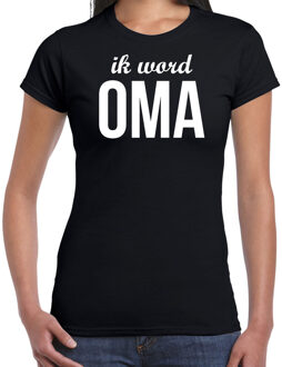 Bellatio Decorations Ik word oma - t-shirt zwart voor dames - Cadeau aanstaande oma 2XL